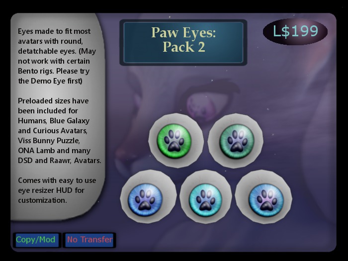 [WW] Paws Eyes, Pack 2