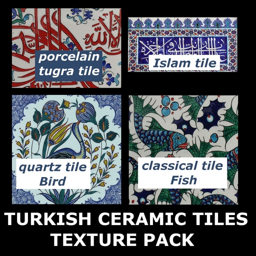 Turkish ceramic tiles texture pack