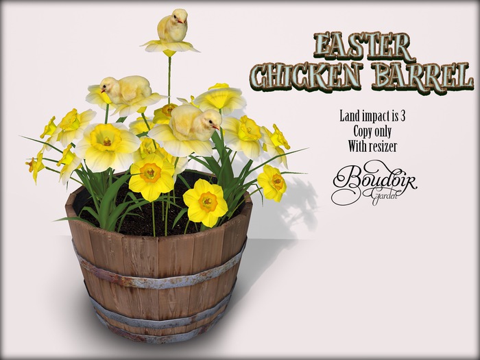 Easter Chicken Barrel