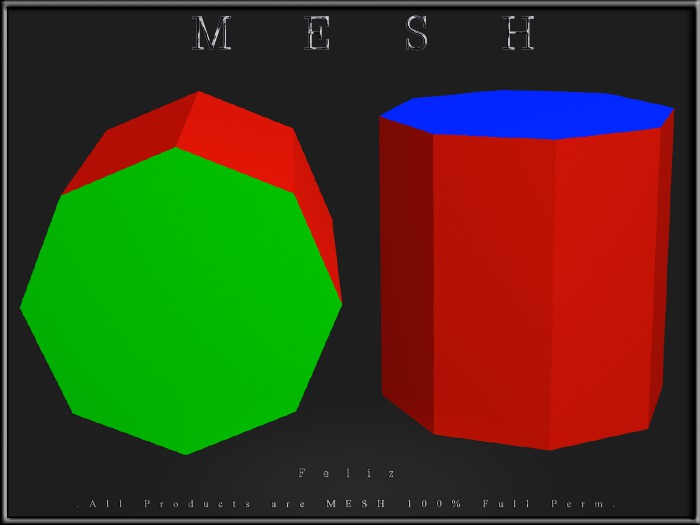 Second Life Marketplace - [Feliz] Octagon - Regular Mesh - Full Perm (#591)