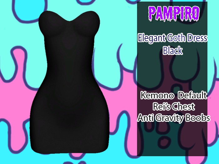.:Pampiro:. Kemono Dress Black