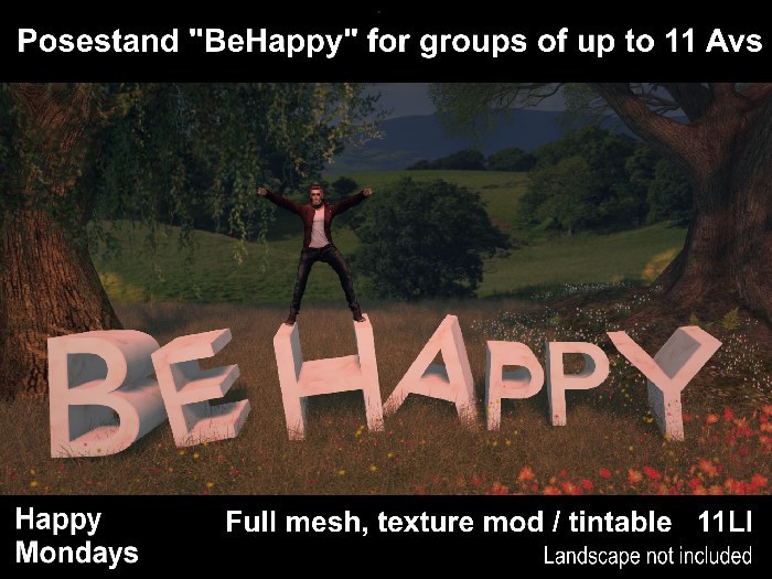 BeHappy posestand for up to 11 avatars