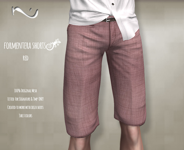 -NU- Formentera Shorts Red