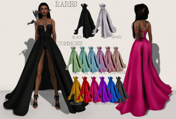 Peqe - Robe Gown_Degrade White(RARE) (S)