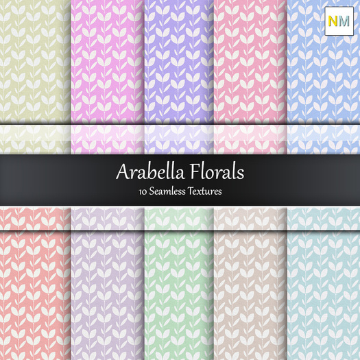 Second Life Marketplace - Arabella 10 Seamless Textures Full Perm NM