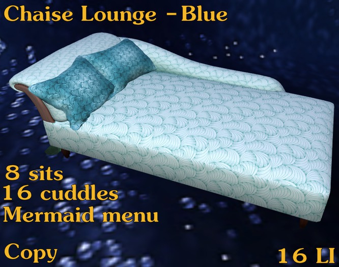 Mer Chaise Shell Blue