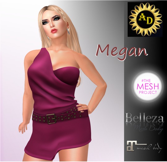 Megan Belted Solid Pink 
