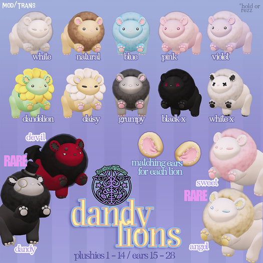 darkendStare. dandy lions [sweet] RARE