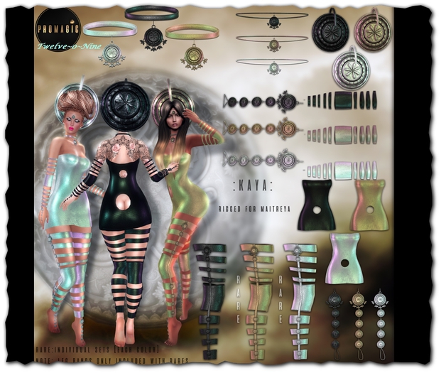 *PROMAGIC* Kaya-Arm_Bands -Silver MAITREYA