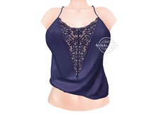 Kitja - Lace top in navy blue - Maitreya Lara