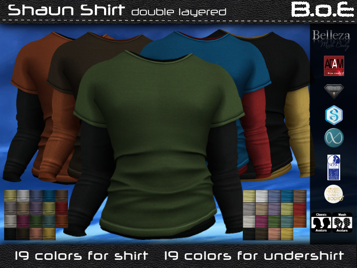 B.o.E - Shaun Shirt (box) - TMP, ADAM, SLINK, signature, belleza jake, Nardcotics