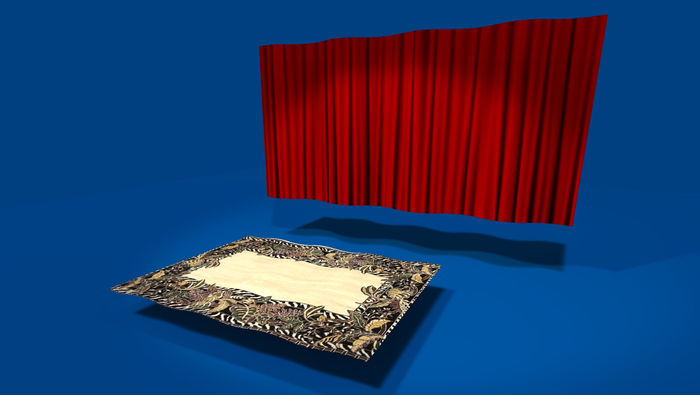 1 prim full perm "Fabric/Curtain/Carpet" sculpt map, any texture