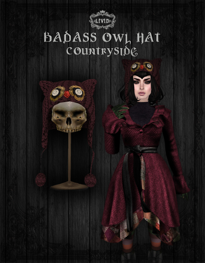 LiViD: Badass Owl Hat_ Countryside (resizable)
