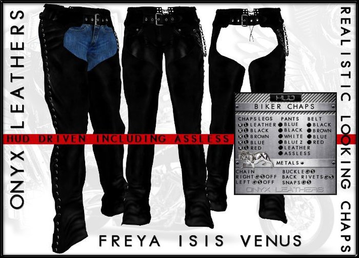 Freya Isis Venus - v2 Multi Options Chaps - Hud Driven