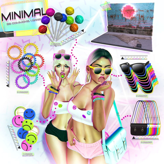 MINIMAL - 80s Ashley Backdrop RARE