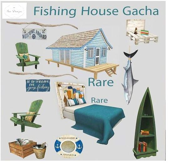 .:Bee Designs:. Fishing House Gacha Pallete table