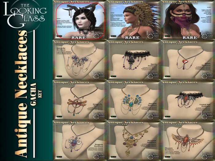 TLG - Antique Necklaces Gacha - Gothic RARE