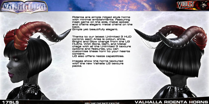VS Valhalla Demon Horns - Ridentia
