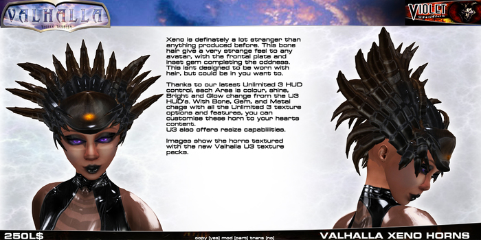 VS Valhalla Demon Horns - Xeno