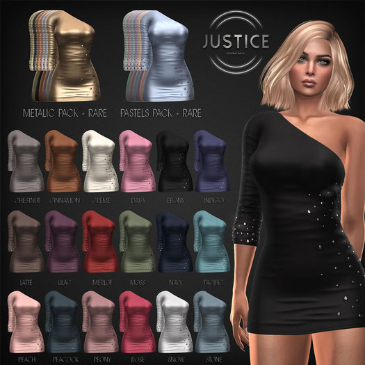 [JUSTICE] NOVA DRESS FREYA - NAVY