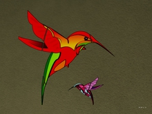 Redhummingbird1 sticker