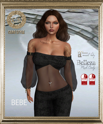 CERO STYLE Bebe Outfit Black