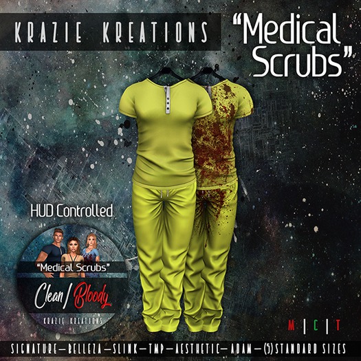 *KK* Scrubs (Medical) Male -LIME- [add me]