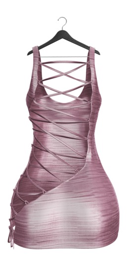 -Narcisse- ADD Nelly Lace up Dress - Baby Pink