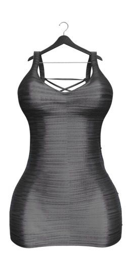 -Narcisse- ADD Nelly Lace up Dress - Charcoal