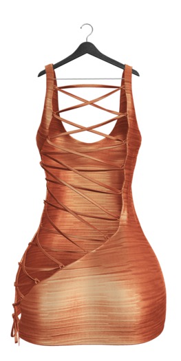 -Narcisse- ADD Nelly Lace up Dress - Fanta
