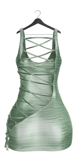 -Narcisse- ADD Nelly Lace up Dress - Mint
