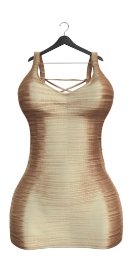 -Narcisse- ADD Nelly Lace up Dress - New Gold