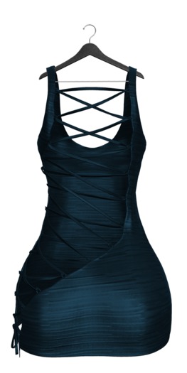 -Narcisse- ADD Nelly Lace up Dress - Peacock