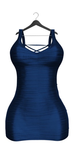 -Narcisse- ADD Nelly Lace up Dress - Sapphire