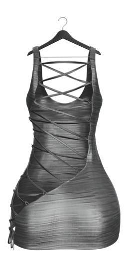 -Narcisse- ADD Nelly Lace up Dress - Silver