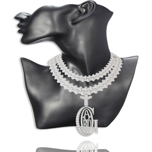 Blupr/nt - " GO YARD" Link Necklace/ (fatpack)