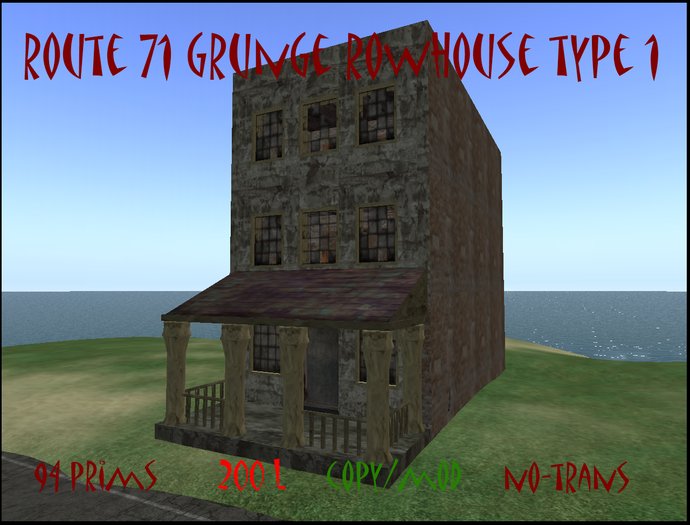 ROUTE71 GRUNGE ROW HOME TYPE 1 V1 A1