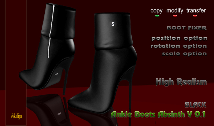 - SKIFIJA -  Absinth v 0.1 ANKLE BOOTS ( BLACK )