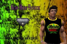 The Neon Moon Fashion-sleeveless shirt reggae music