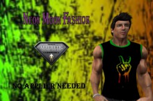 The Neon Moon Fashion-sleeveless shirt reggae peace