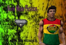 The Neon Moon Fashion-sleeveless shirt this is reggae