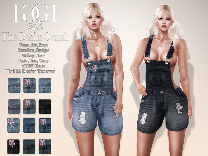 [[IGGI]] - Tina Denim Overall