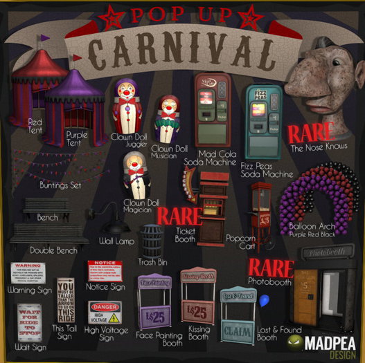 MadPea Pop Up Carnival - Ticket Booth (t) RARE