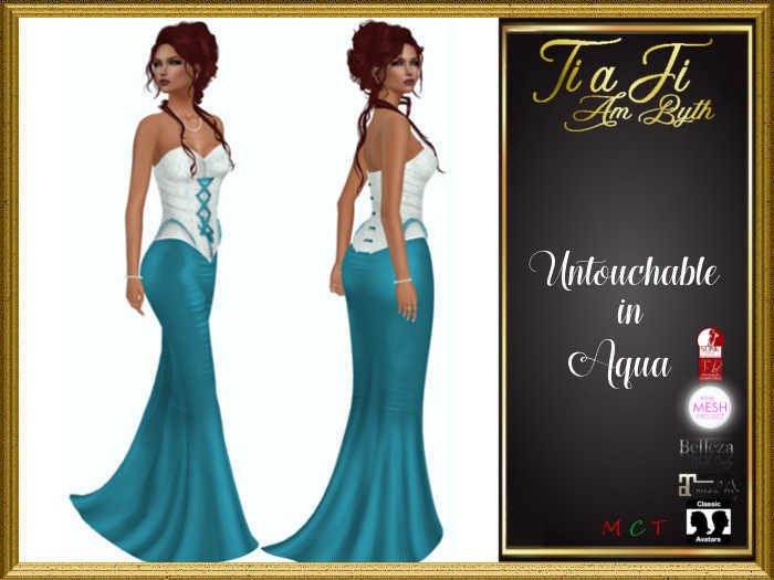 Ti a Fi am byth - Untouchable Gown - Aqua