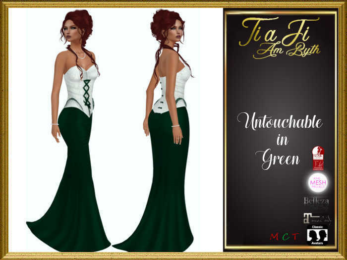 Ti a Fi am byth - Untouchable Gown - Green