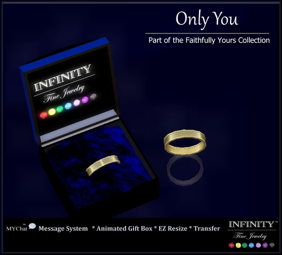* INFINITY * Only You - Man's Ring Folder