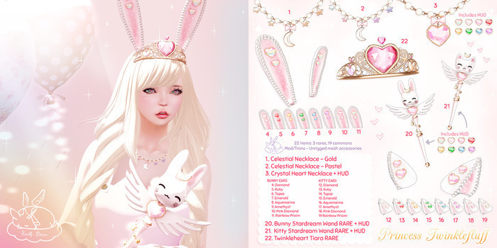 +Half-Deer+ Princess Twinklefluff - Kitty Stardream Wand RARE