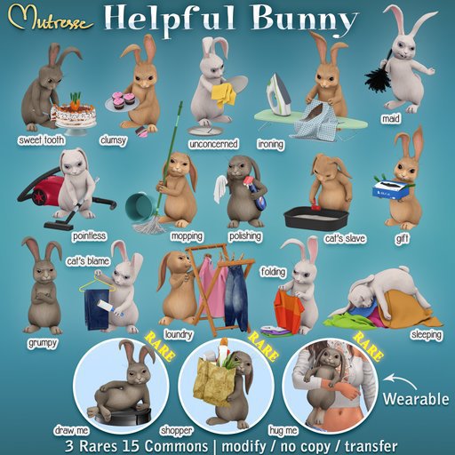 Mutresse-Hug me!-Helpful Bunny (wear) RARE