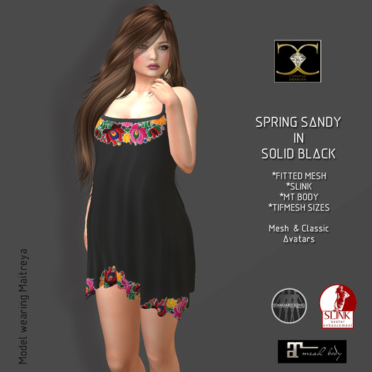 SPRING SANDY SOLID BLACK