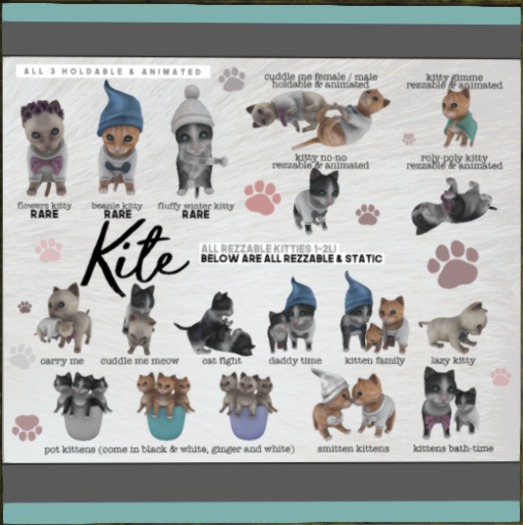 KITE - Flowers Kitty RARE